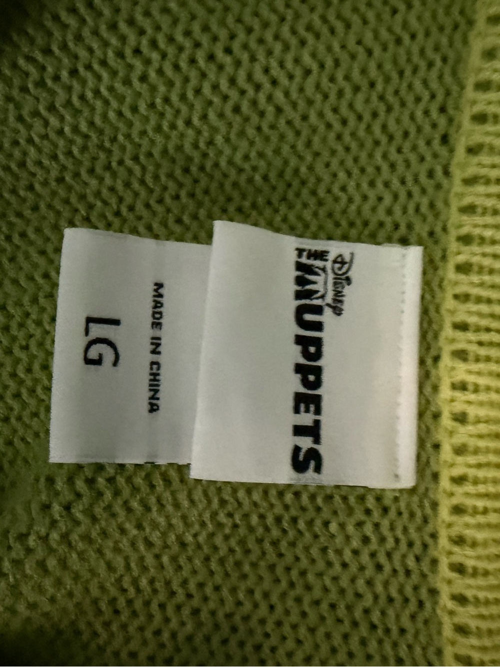 Kermit the Frog Green Button-Up Cardigan Jacket - Picture 3 of 3